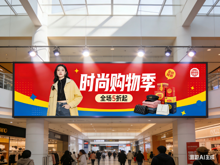 商場(chǎng)廣告牌